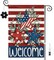 Patriotic 4th of July Garden Flag 12.5 x 18 Inch Double Sided Burlap Memorial Day Welcome American Stars and Stripes Yard Flag